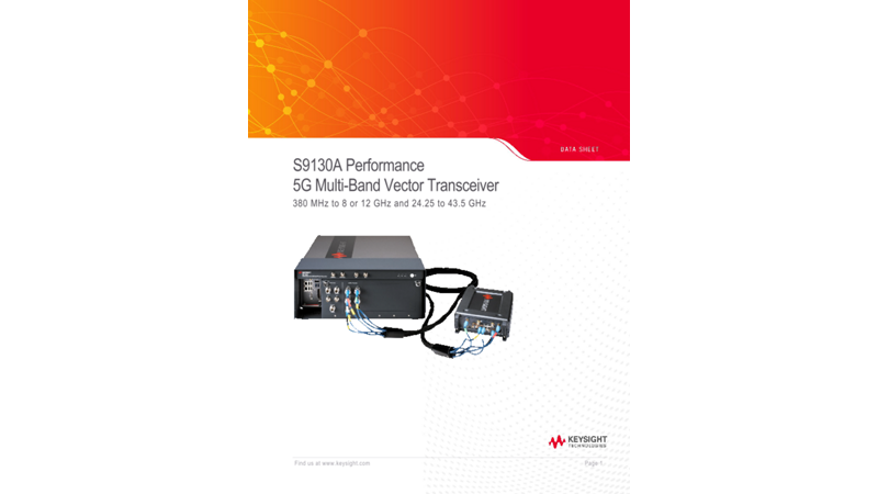 S9130A Performance 5G Multi-Band Vector Transceiver